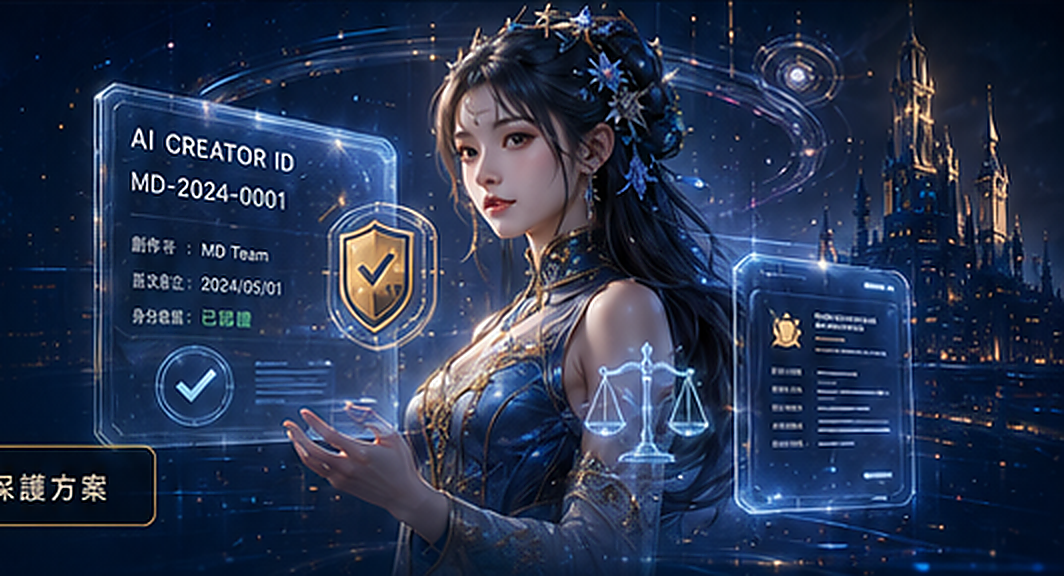 AI Creator ID 數位身分示意